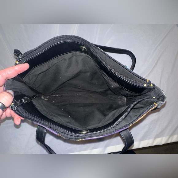 Vintage Patchwork • Pattern Genuine Leather • Womens Purse Bag Colorful - Picture 7 of 12